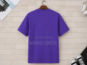 Fashion Purple Round Neck T Shirt
