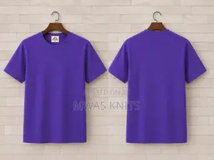 Fashion Purple Round Neck T Shirt