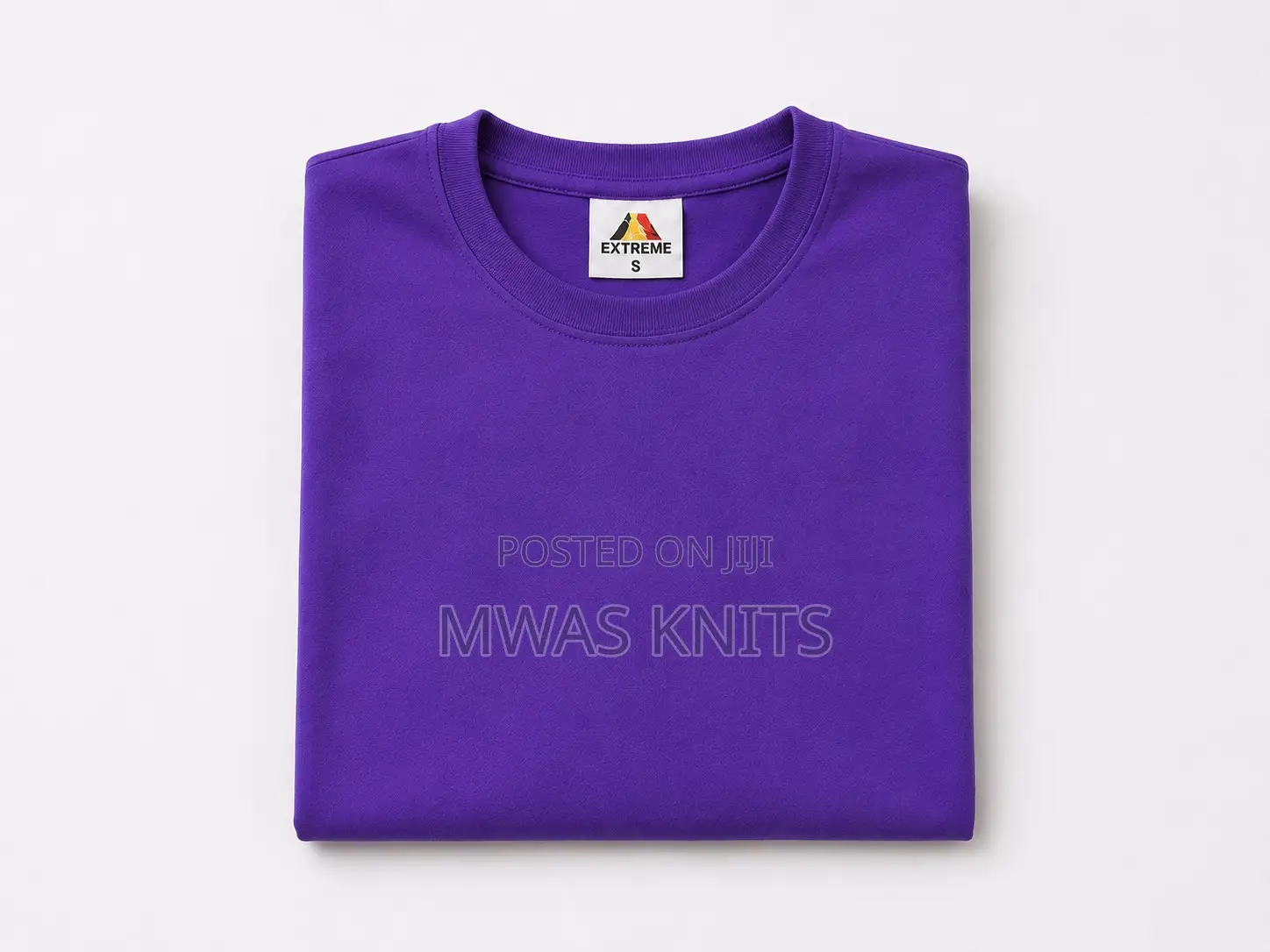 Fashion Purple Round Neck T Shirt
