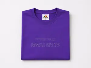 Fashion Purple Round Neck T Shirt