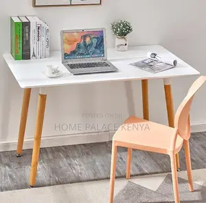 Dining Table: Scandinavian Style Table With Flared Beech Wood Legs