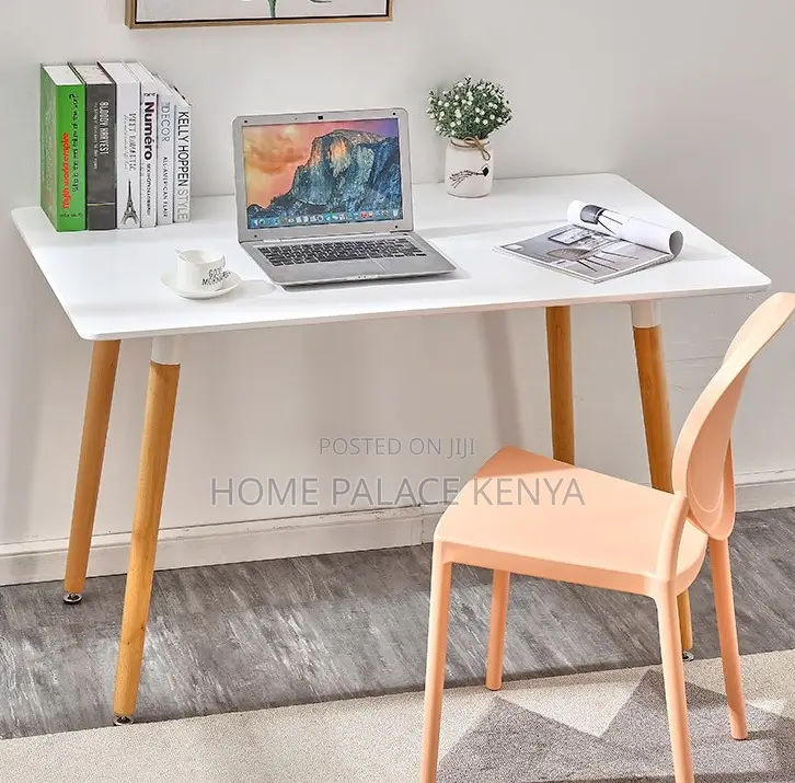 Dining Table: Scandinavian Style Table With Flared Beech Wood Legs