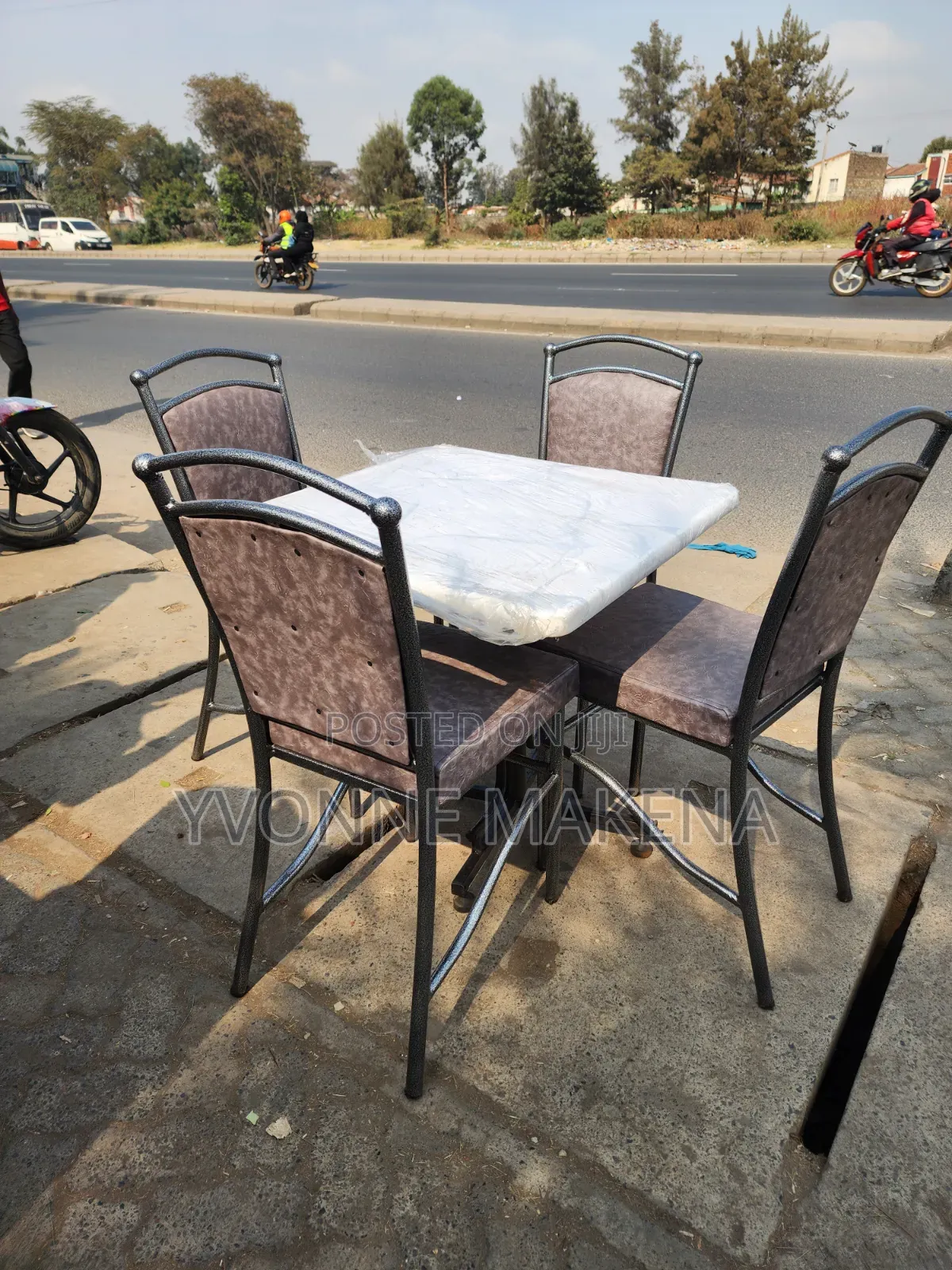 Coated Grey Restaurant Sets