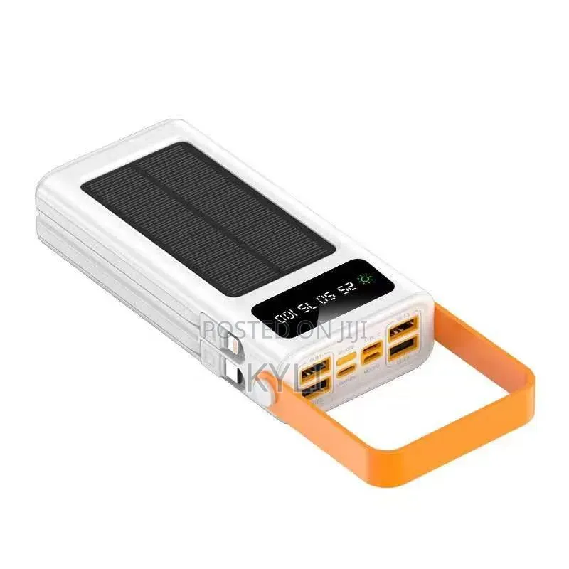 80000 Mah Solar Power Bank Rechargable Both by Solar and Electricity.