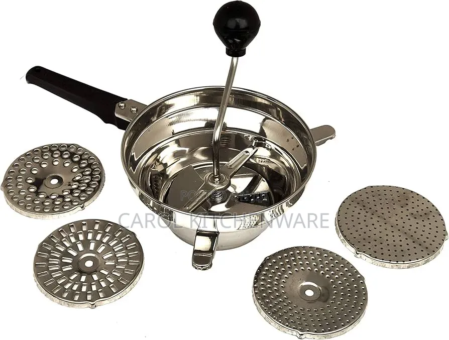 Stainless Steel Puran Maker With 5 Jalies