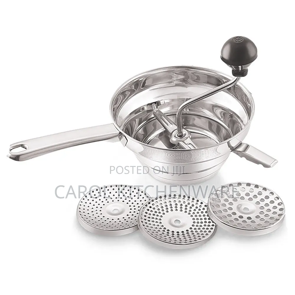 Stainless Steel Puran Maker With 5 Jalies