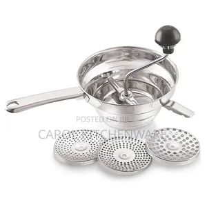 Stainless Steel Puran Maker With 5 Jalies