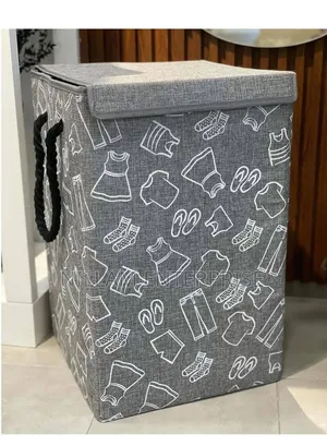 Pattern Laundry Basket Storage