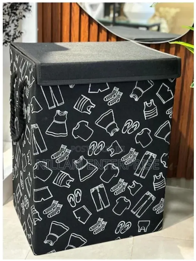 Pattern Laundry Basket Storage