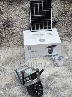 Dual Lens 4g Lte Solar Powered CCTV Camera With Night Vision