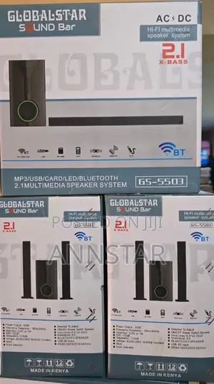 2.1ch Globalstar Sub Woofer System Bt/Usb/Fm Tall Boy