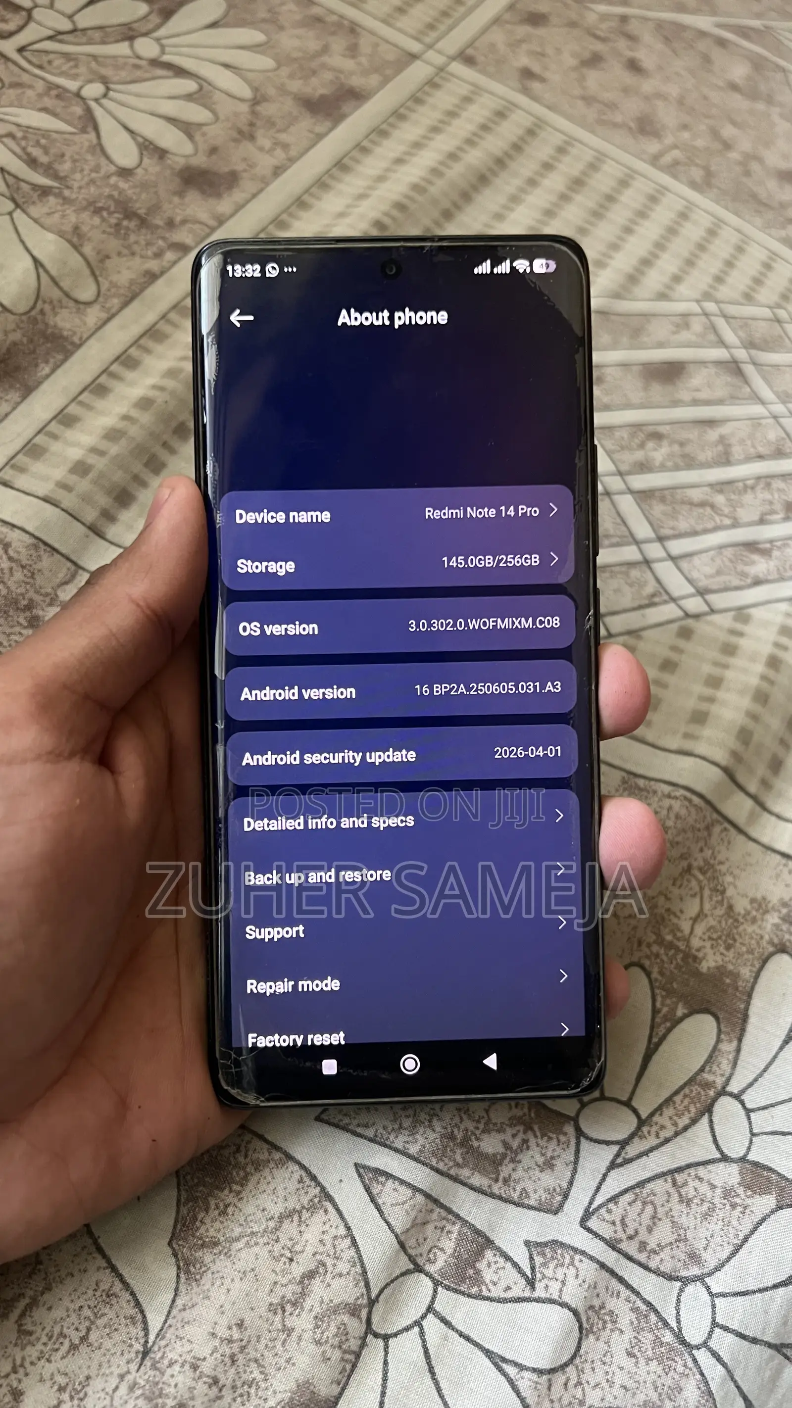 Xiaomi Redmi Note 14 Pro 256 GB Black