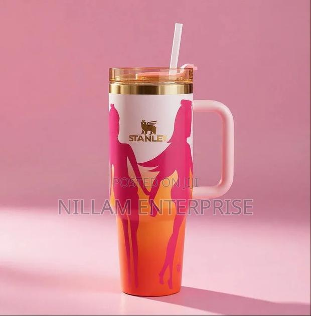 Barbie Stanley Tumbler With Handle - thumbnail 3
