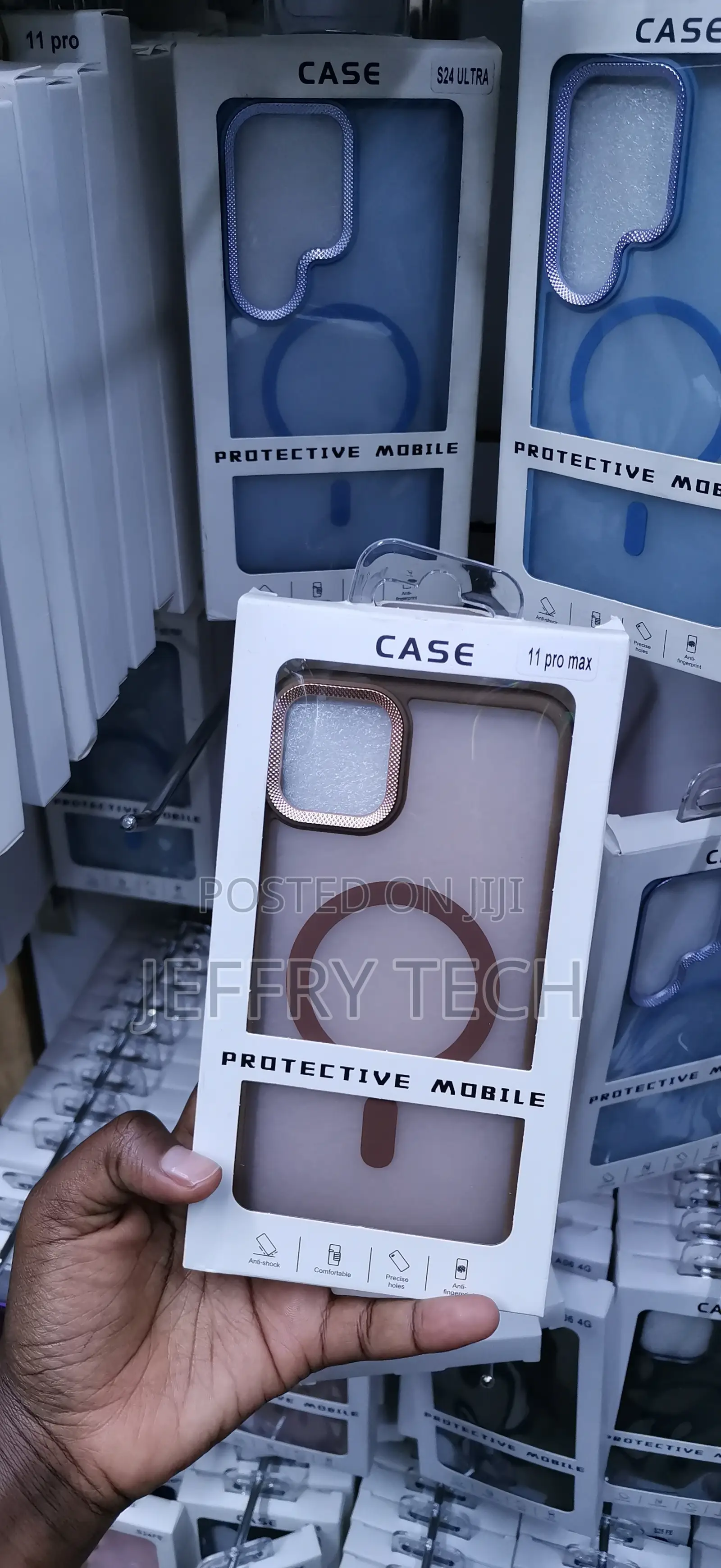 iPhone 11 Pro Max, Featuring a Matte Brown Finish Case