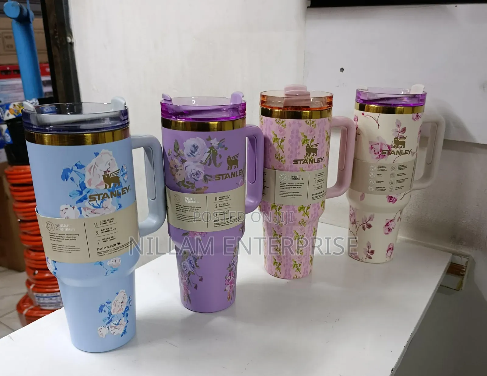 Floral Vintage Hamilton Stanley Hot Cold Stainless Steel Stanley Mug