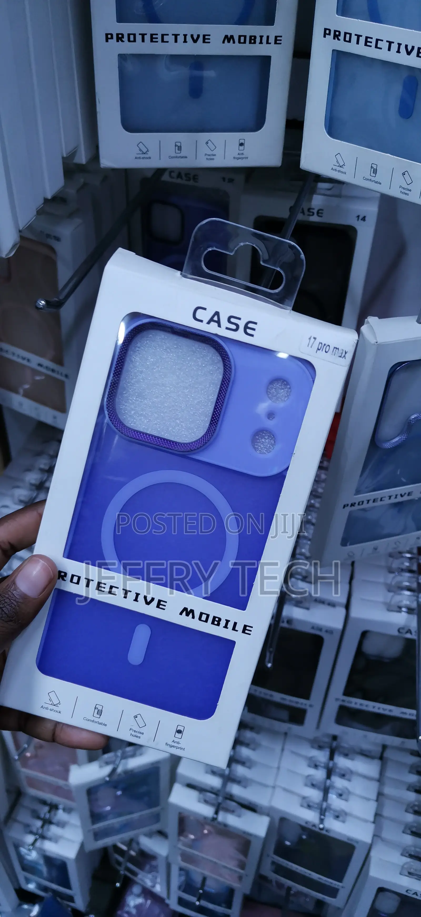 iPhone 17 Pro Max,Purple Frosted Silicone Case