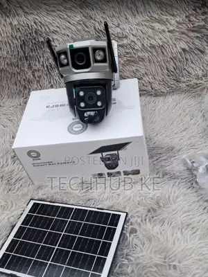 4g Dual Lens Solar Cctv Camera 360° Ptz With Sim Card Support