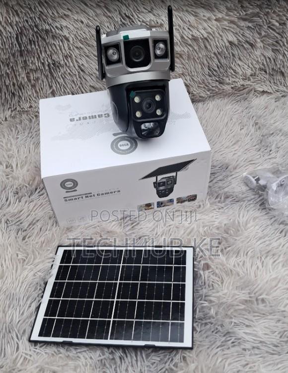 4g Solar Dual Lens Security Camera Hd Wireless Outdoor Cctv Camera