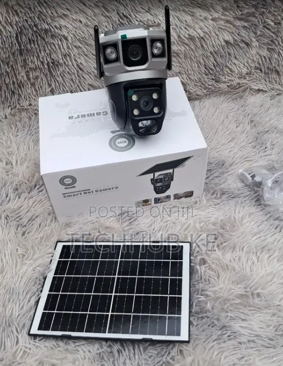 4g Solar Dual Lens Security Camera Hd Wireless Outdoor Cctv Camera