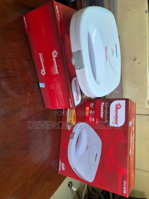 *Ramtons Sandwich Maker 2slice White Rm479