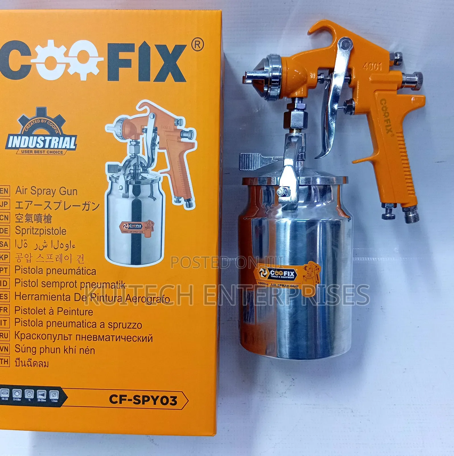 Industrial Coofix Spray Gun/ Air Compressor Metallic Spray Gun