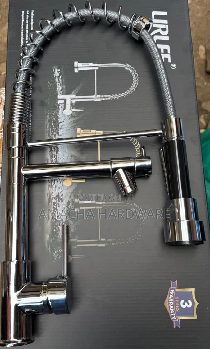 Silver Pillar Kitchen Mixer