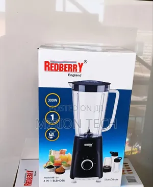 Redberry 4 In1 Blender(Juicer,Grinder and Mincer)
