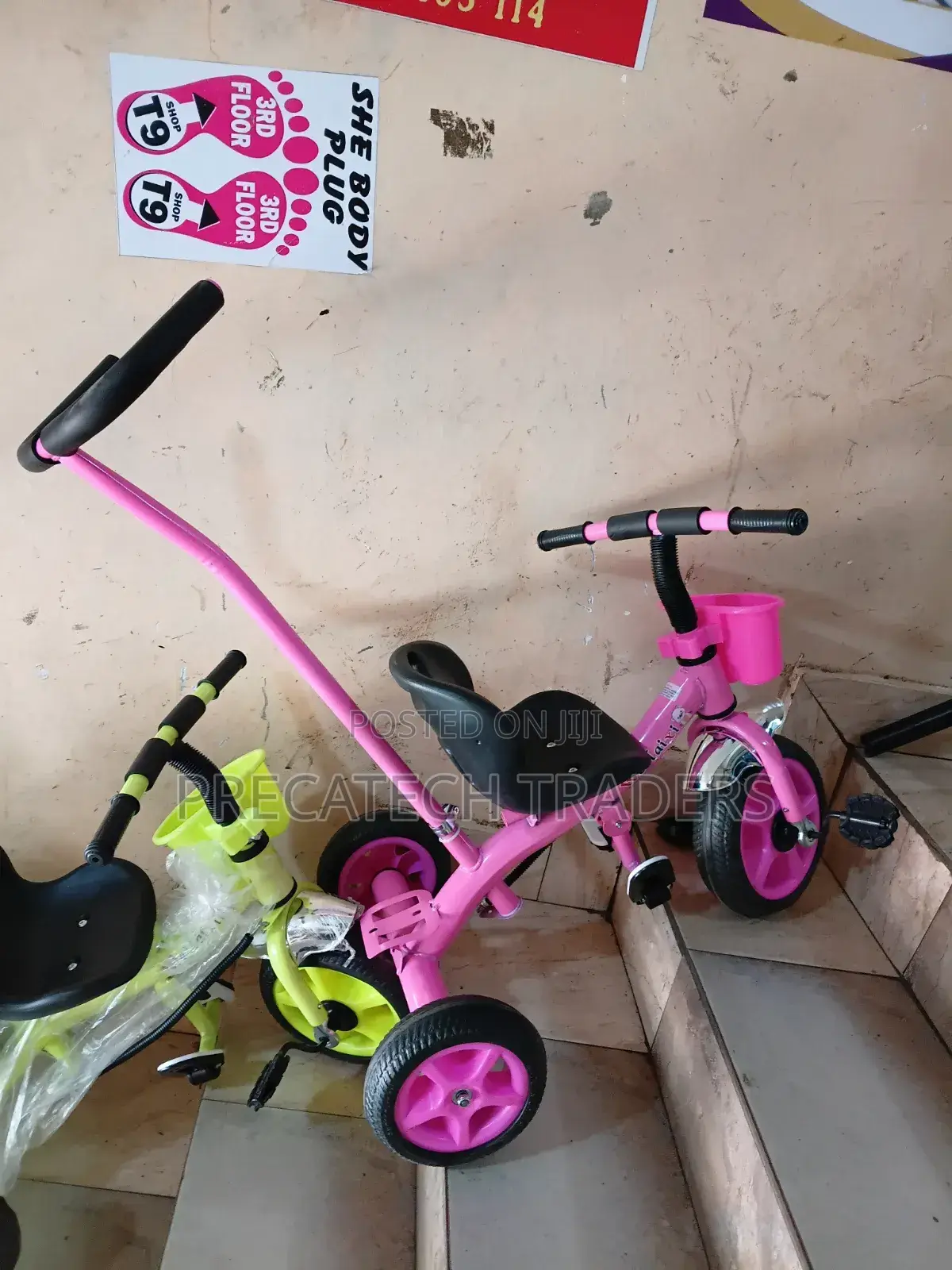 3-in-1 Kids Tricycle With Parent Handle
