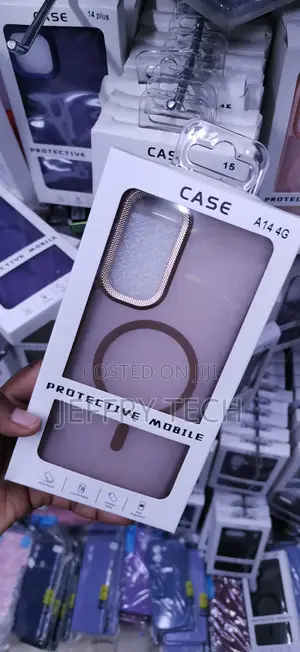 Samsung Galaxy A14 4g Metallic Gold-Colored Camera Lens Case