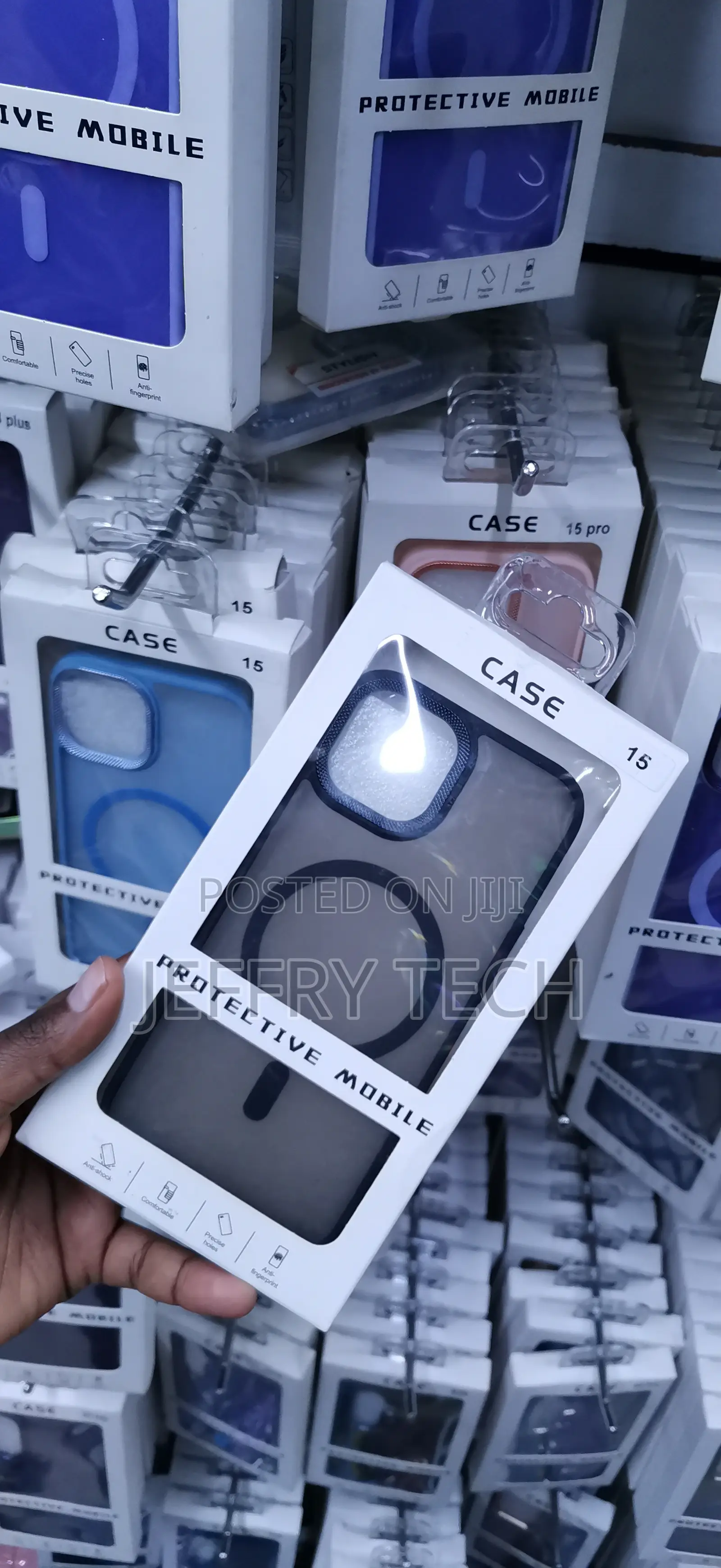 iPhone 15 Dark Protective Bumper Cover