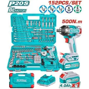 Total THKTHP PCS Cordless Impact Wrench Tools Set 55nm