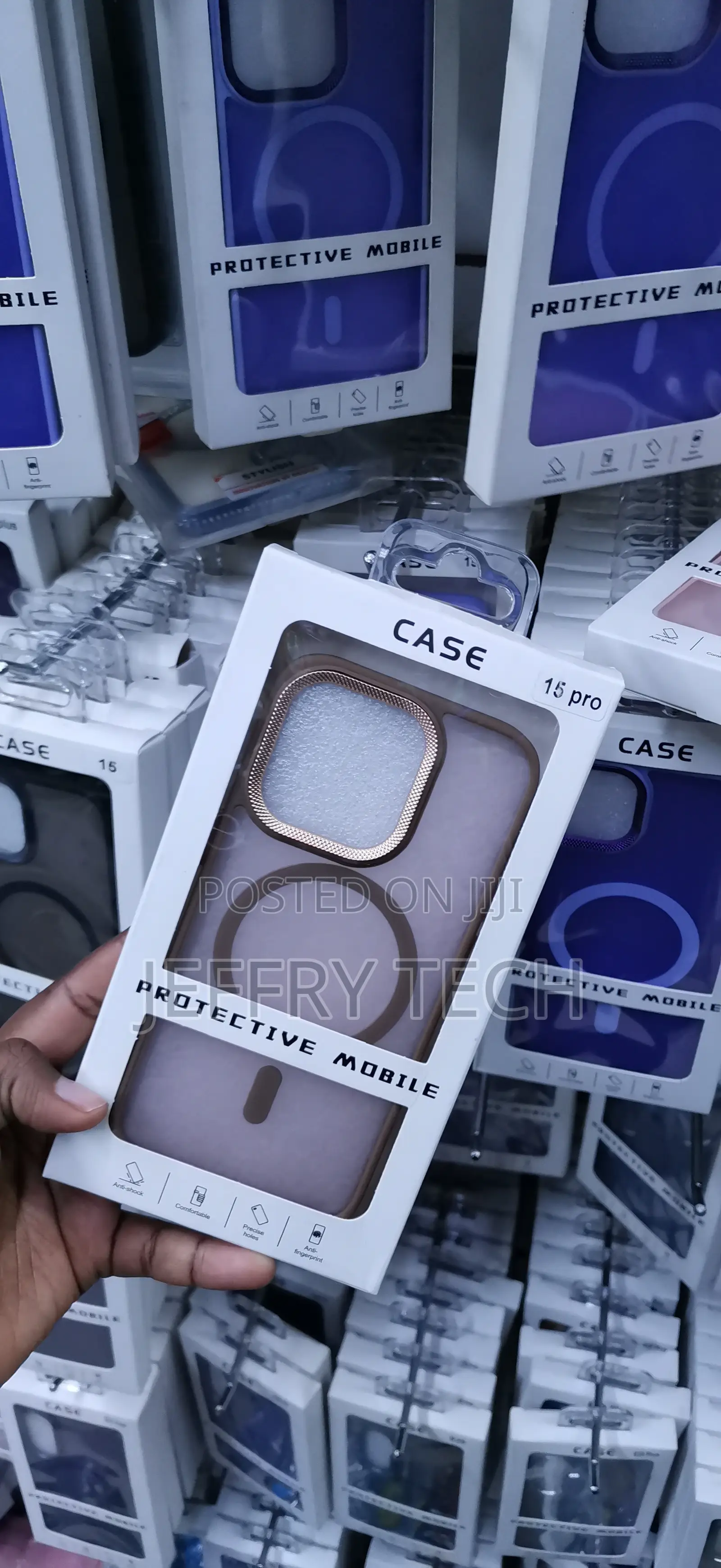 iPhone Pro Pink Metallic/Electroplated Trim Case
