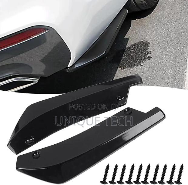 2pcs Rear Bumper Diffuser Splitters Rear Bumper Canards - thumbnail 2