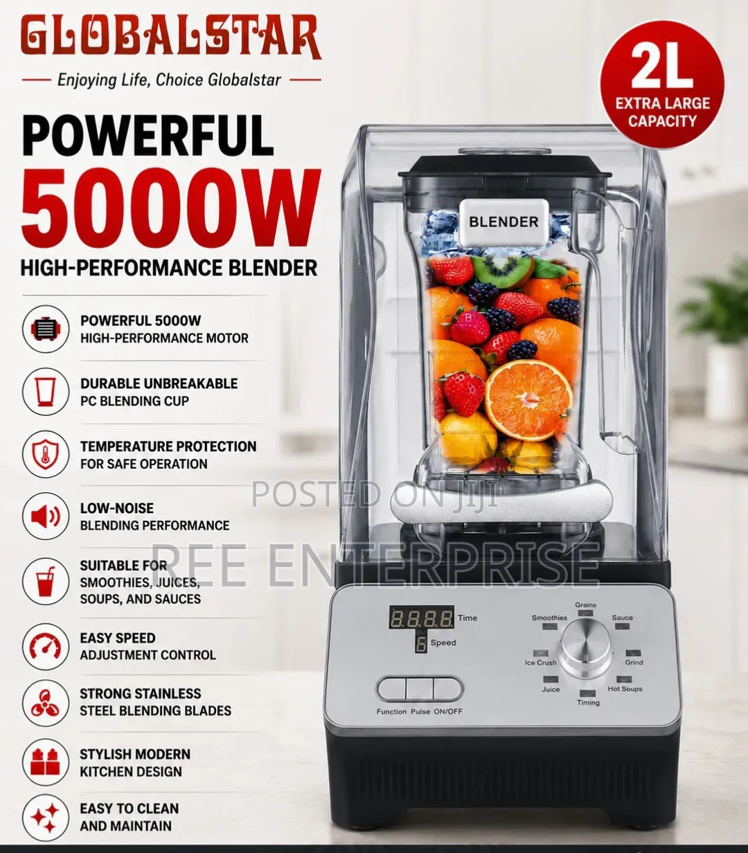 5000 Watts Gs-1682 5000w 2l Silent Globalstar Blender