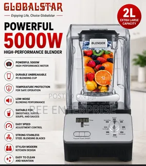 5000 Watts Gs-1682 5000w 2l Silent Globalstar Blender