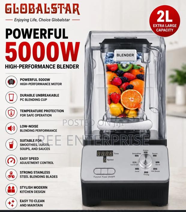 5000 Watts Gs-1682 5000w 2l Silent Globalstar Blender - thumbnail 2