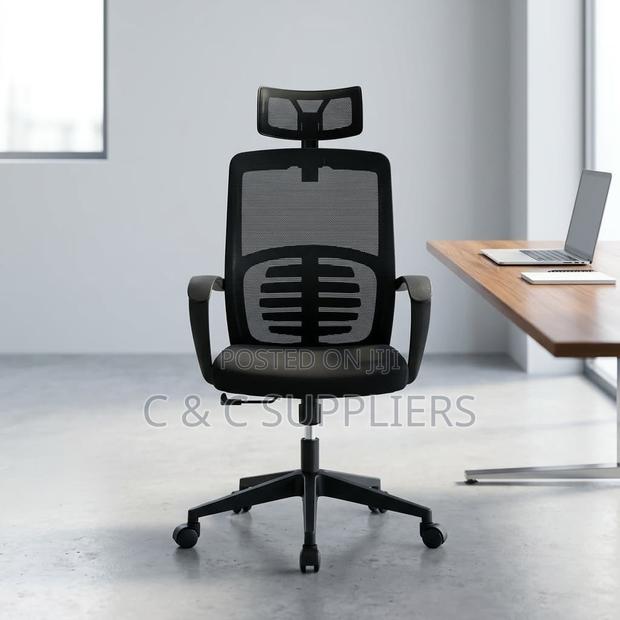 Ergonomic Swivel Lumber Support Chair