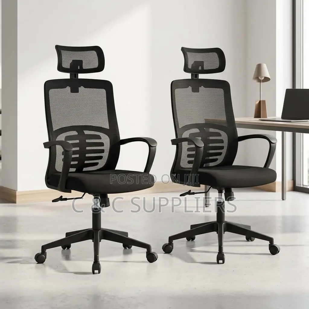 Ergonomic Swivel Lumber Support Chair