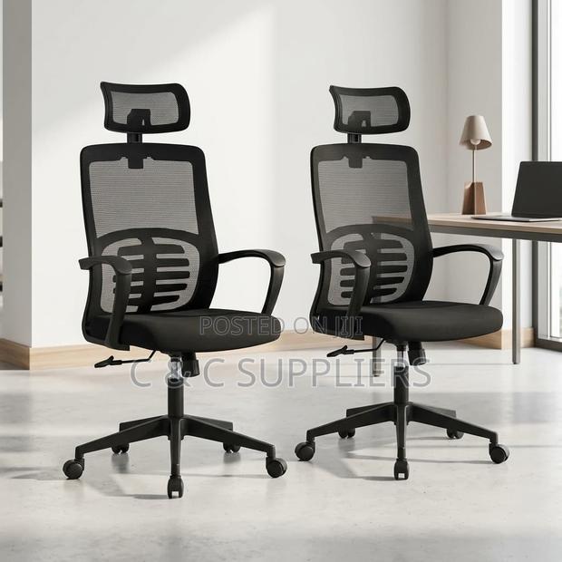 Ergonomic Swivel Lumber Support Chair - thumbnail 3