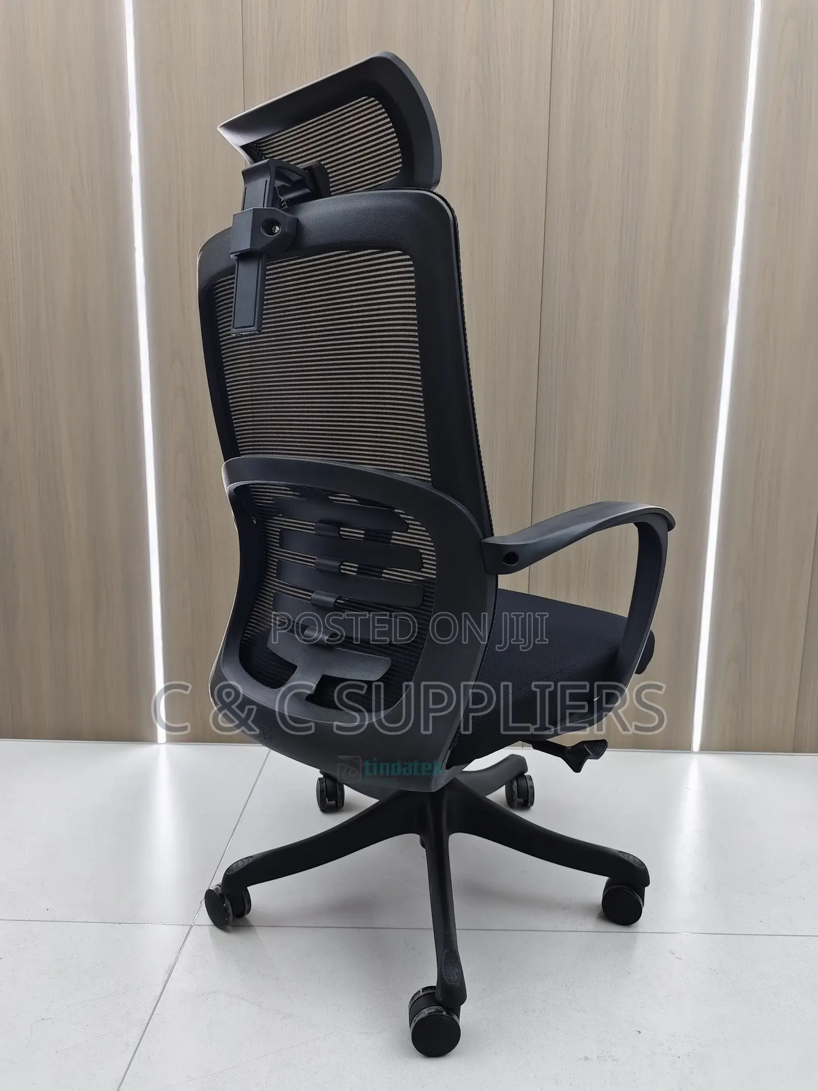 Ergonomic Swivel Lumber Support Chair