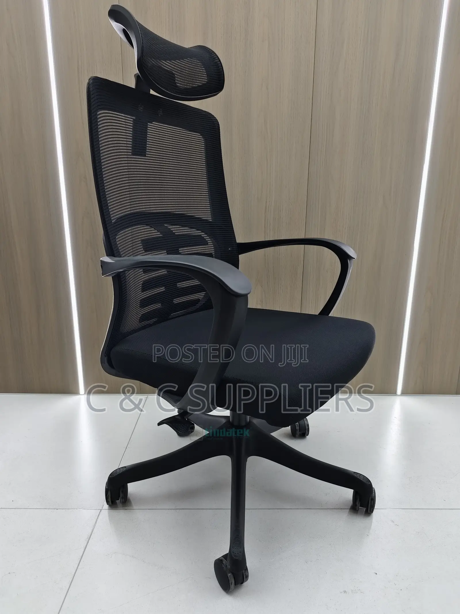 Ergonomic Swivel Lumber Support Chair