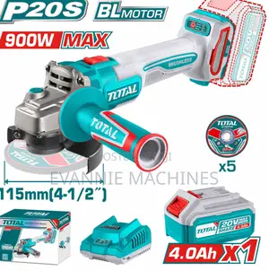 Total Tagli261521 Cordless Angle Grinder 900w 20v