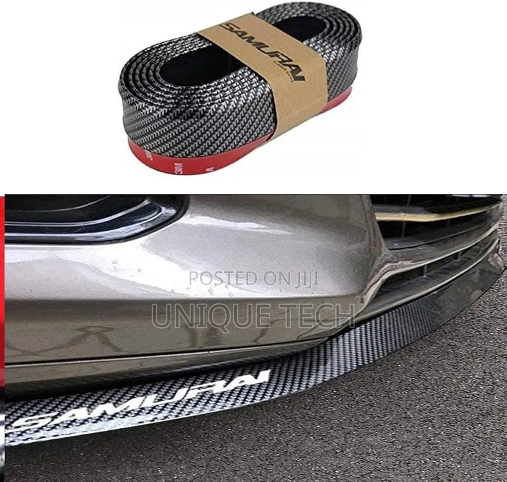 Universal Samurai Rubber Lip Carbon Fiber Rubber Bumper Lip