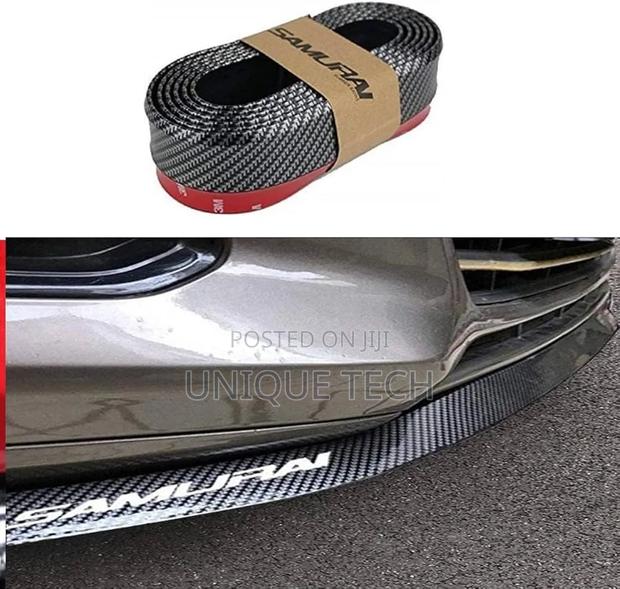 Universal Samurai Rubber Lip Carbon Fiber Rubber Bumper Lip