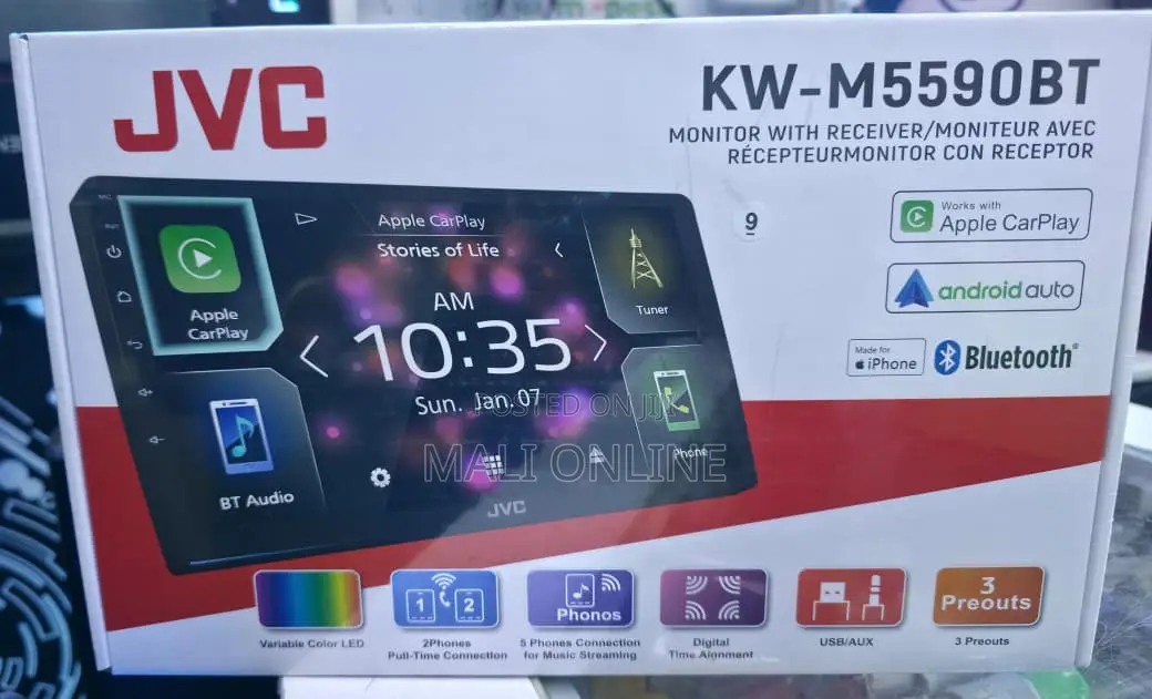 JVC 9-Inch Car Stereo Apple Carplay Android Auto Bluetooth