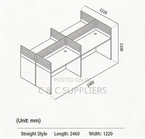 4-Way Executive Office Workstation