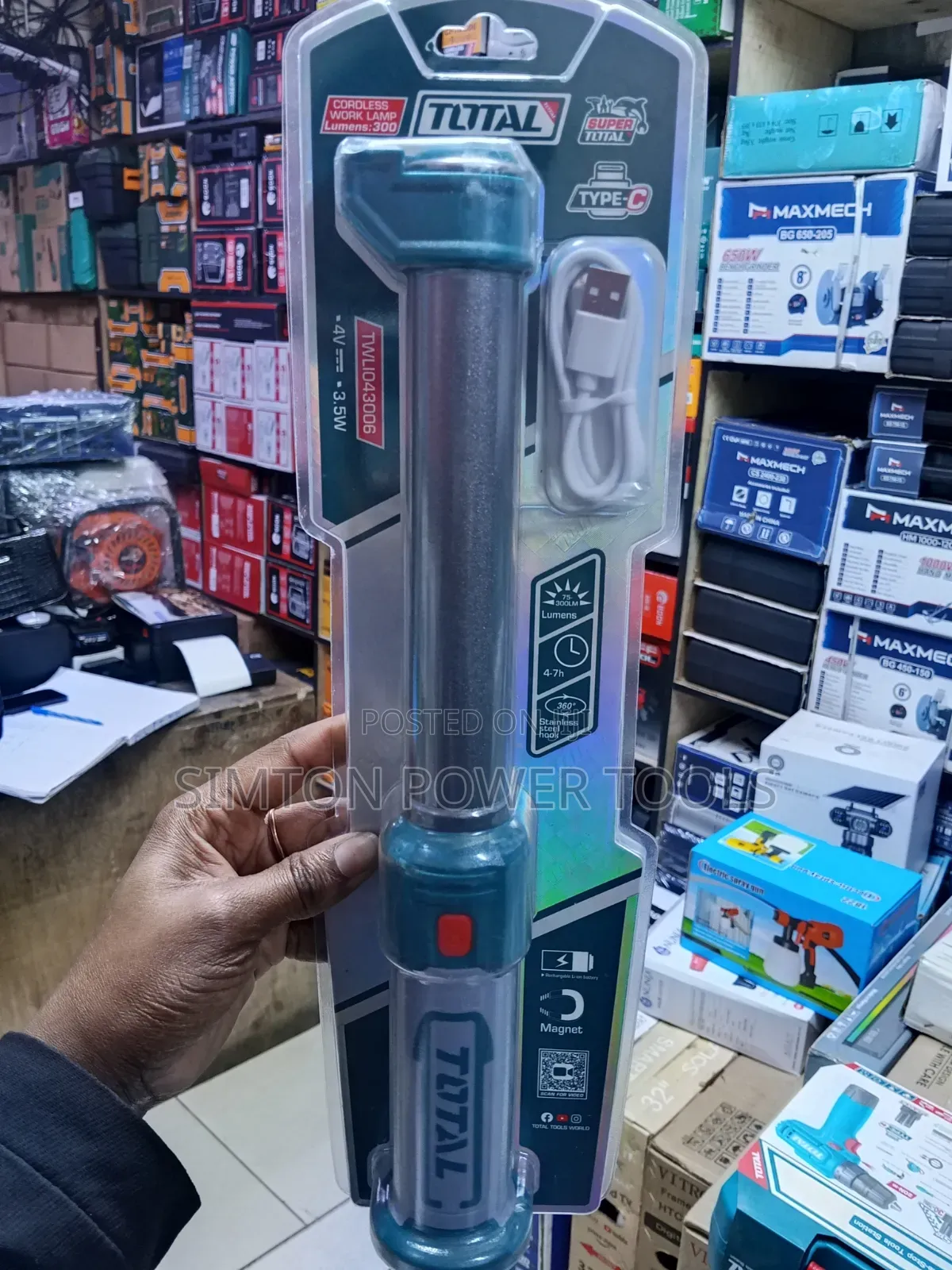 300 Lumens Total Work Lamp