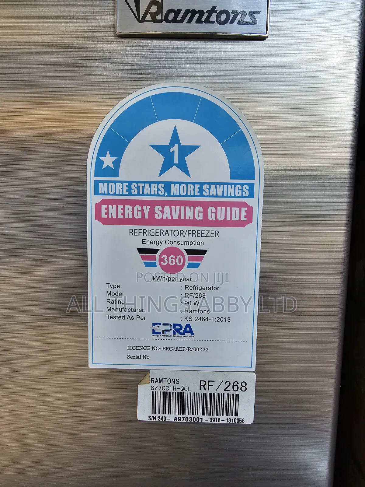 Ramtons Fridge