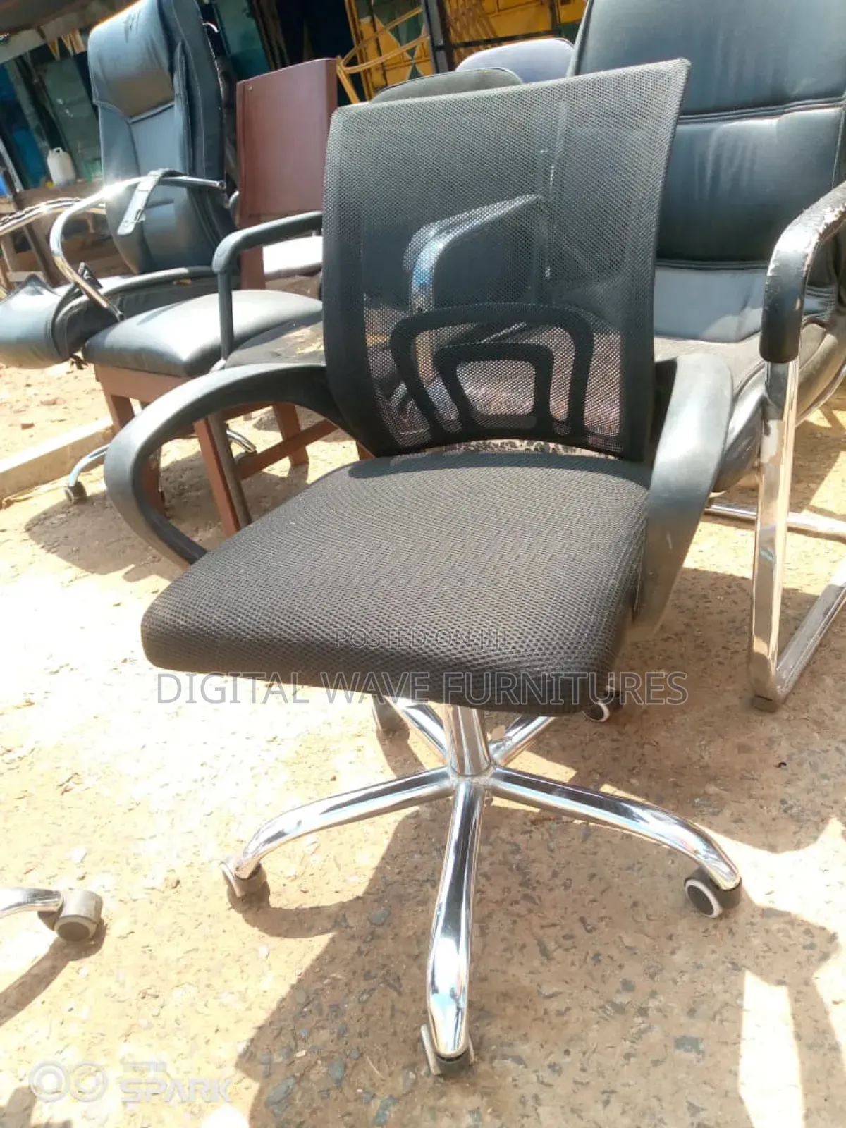 Black Ergonomic Chair Pjf7