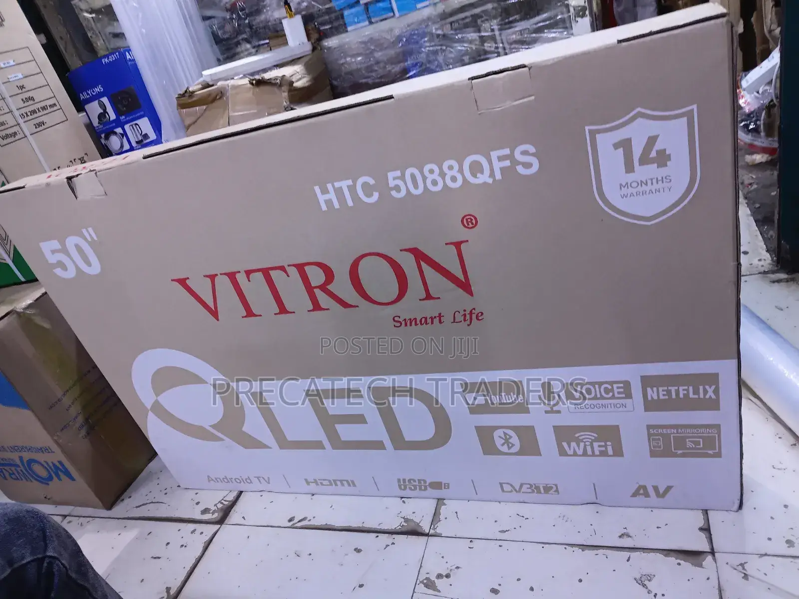 Vitron 50" Android Tv With Voice Control Bluetooth
